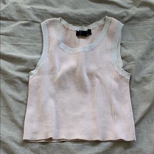 ribbed cropped sweater top